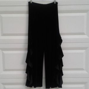 Velvet flamenco flair pants